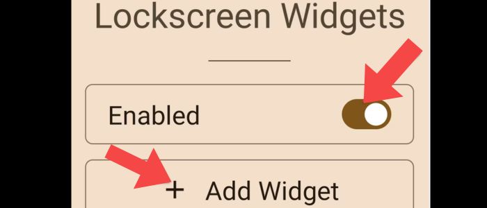 Lockscreen Widgets