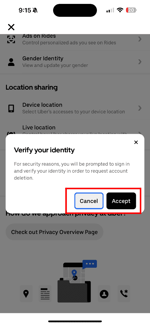 uber verify identity