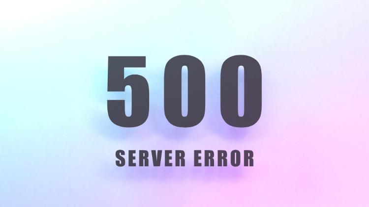 http error 500 internal server error 3d render illustration
