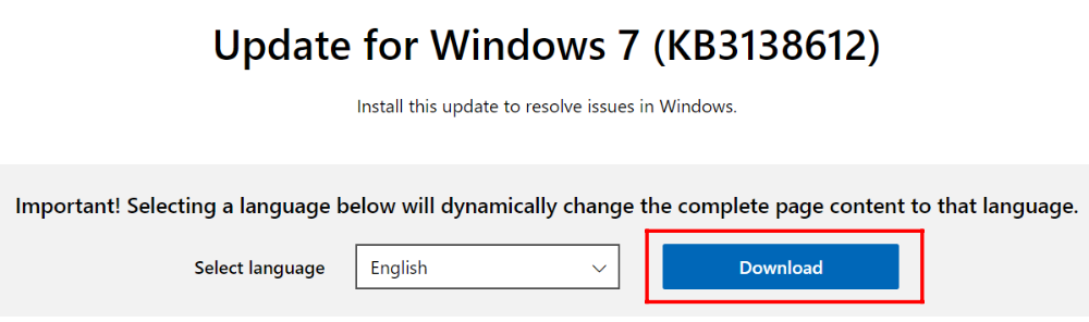 update for windows KB3138612